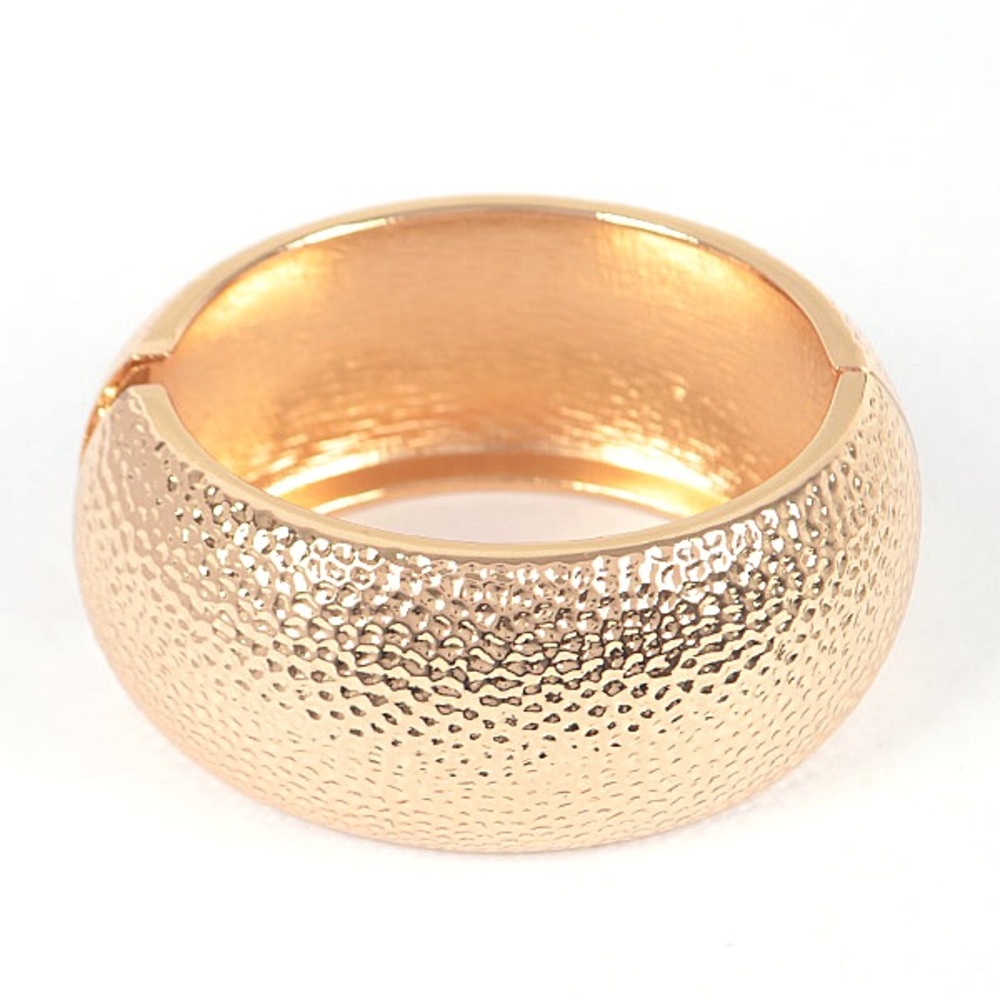 2PC Gold Textured Stacking Bracelet - Picture 3 of 4